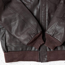 Load image into Gallery viewer, Men Horseskin Brown A2 Flying Leather Bomber Jacket
