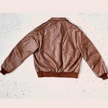 Load image into Gallery viewer, brown leather jacket
