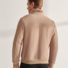 Load image into Gallery viewer, Shearling Bomber Jacket
