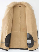 Load image into Gallery viewer, Men’s B7 Flight Aviator Bomber Premium Shearling Coat Jacket 2022
