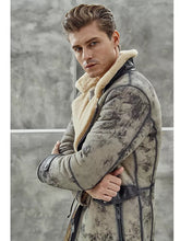 Load image into Gallery viewer, Men’s B7 Flight Aviator Bomber Premium Shearling Coat Jacket 2022
