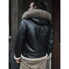 Load image into Gallery viewer, Black Shearling Jacket
