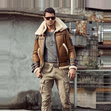 Load image into Gallery viewer, B3 Aviator Shearling Leather Jacket
