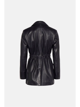 Load image into Gallery viewer, Women’s Black Classic Sheepskin Leather Blazer

