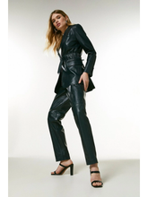 Load image into Gallery viewer, Women’s Black Classic Sheepskin Leather Blazer
