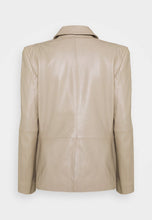 Load image into Gallery viewer, Women’s Classic Beige Sheepskin Leather Blazer
