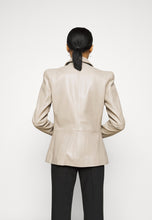Load image into Gallery viewer, Women’s Classic Beige Sheepskin Leather Blazer
