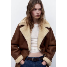 Load image into Gallery viewer, Women&#39;s B3 RAF Aviator Flight Bomber Shearling Leather Jacket
