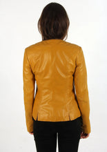 Load image into Gallery viewer, Women&#39;s Classic Lambskin Leather Biker Jacket
