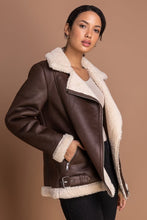 Load image into Gallery viewer, Women&#39;s Shearling Fur B3 Bomber Jacket
