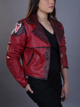 Load image into Gallery viewer, Handmade Women&#39;s Arcane Vi Jacket | League of legends Vi Cosplay Costume Red Jacket
