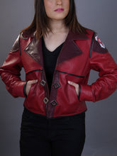 Load image into Gallery viewer, Handmade Women&#39;s Arcane Vi Jacket | League of legends Vi Cosplay Costume Red Jacket
