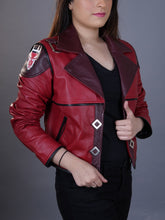 Load image into Gallery viewer, Handmade Women&#39;s Arcane Vi Jacket | League of legends Vi Cosplay Costume Red Jacket
