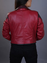 Load image into Gallery viewer, Handmade Women&#39;s Arcane Vi Jacket | League of legends Vi Cosplay Costume Red Jacket
