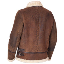 Load image into Gallery viewer, Mens Distressed Brown Toscana Sheepskin Leather Jacket
