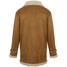 Load image into Gallery viewer, Mens Brown Warm Winter Sheepskin Teddy Coat
