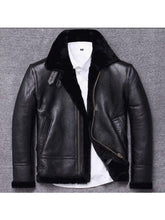 Load image into Gallery viewer, Men&#39;s Sheepskin Shearling Fur Coat - Winter Jacket
