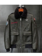 Load image into Gallery viewer, Men&#39;s Airforce Flight Winter Jacket - Classic Style and Warmth
