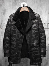 Load image into Gallery viewer, Flying Fur Pilots Shearling Jacket - Shearling Long Coat
