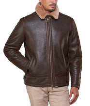 Load image into Gallery viewer, Genuine Shearling Sheepskin Bomber Jacket
