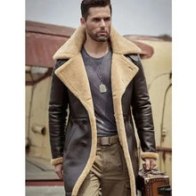 Load image into Gallery viewer, sheepskin leather coat

