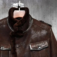 Load image into Gallery viewer, sheepskin leather coat on sale
